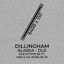 Load image into Gallery viewer, dlg dillingham ak t shirt, Gray