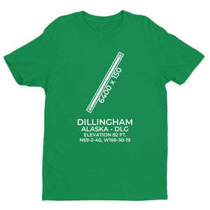 dlg dillingham ak t shirt, Green
