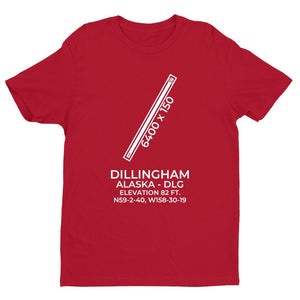dlg dillingham ak t shirt, Red