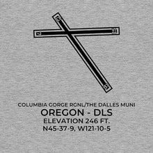 Load image into Gallery viewer, dls the dalles or t shirt, Gray