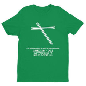 dls the dalles or t shirt, Green