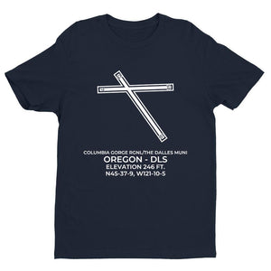dls the dalles or t shirt, Navy