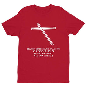 dls the dalles or t shirt, Red
