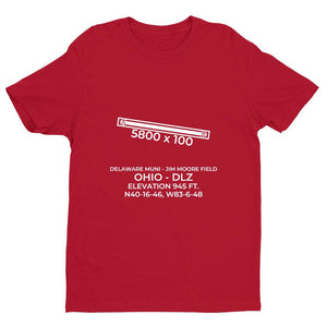 dlz delaware oh t shirt, Red