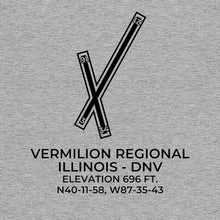 Load image into Gallery viewer, dnv danville il t shirt, Gray