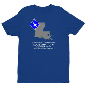 DTN facility map in SHREVEPORT; LOUISIANA, Royal Blue