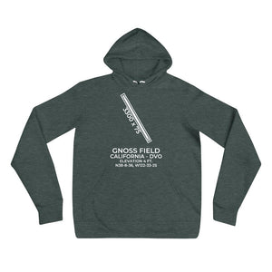 DVO facility map in NOVATO; CALIFORNIA Hoodie