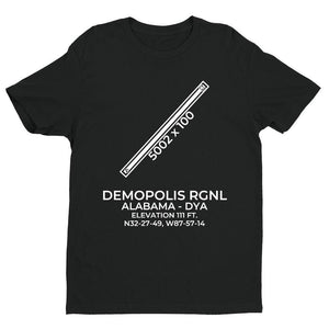 dya demopolis al t shirt, Black