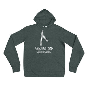 EAR facility map in KEARNEY; NEBRASKA Hoodie