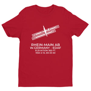 RHEIN-MAIN AB (FRF; EDAF) in FRANKFURT; GERMANY c.1982 T-Shirt