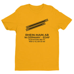 RHEIN-MAIN AB (FRF; EDAF) in FRANKFURT; GERMANY c.1982 T-Shirt