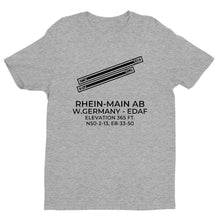 Load image into Gallery viewer, RHEIN-MAIN AB (FRF; EDAF) in FRANKFURT; GERMANY c.1982 T-Shirt