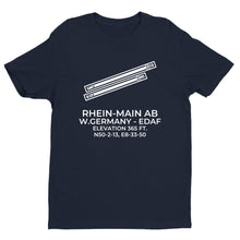 Load image into Gallery viewer, RHEIN-MAIN AB (FRF; EDAF) in FRANKFURT; GERMANY c.1982 T-Shirt