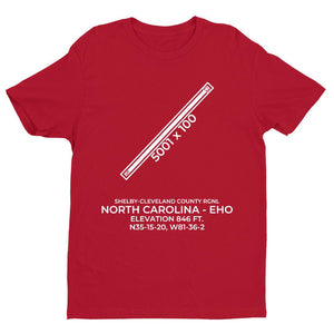 eho shelby nc t shirt, Red