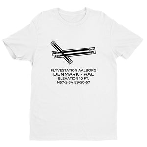 FLYVESTATION AALBORG (AAL; EKYT) near AALBORG; DENMARK (DEN) c.1979 T-Shirt