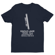 Load image into Gallery viewer, ela eagle lake tx t shirt, Navy
