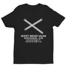 Load image into Gallery viewer, etb west bend wi t shirt, Black