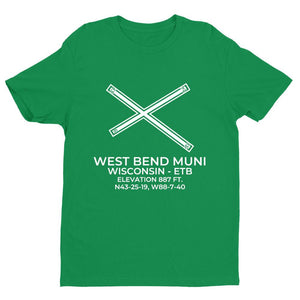 etb west bend wi t shirt, Green