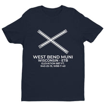 Load image into Gallery viewer, etb west bend wi t shirt, Navy