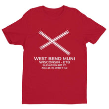 Load image into Gallery viewer, etb west bend wi t shirt, Red