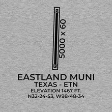 Load image into Gallery viewer, etn eastland tx t shirt, Gray