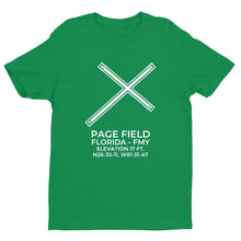 Load image into Gallery viewer, fmy fort myers fl t shirt, Green