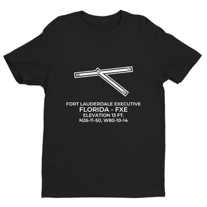 fxe fort lauderdale fl t shirt, Black
