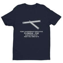 Load image into Gallery viewer, fxe fort lauderdale fl t shirt, Navy