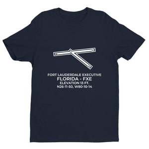 fxe fort lauderdale fl t shirt, Navy