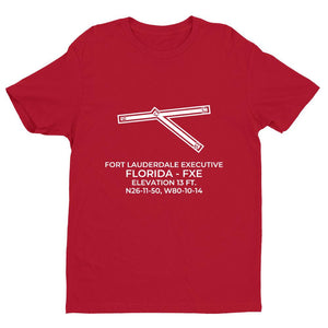 fxe fort lauderdale fl t shirt, Red