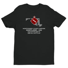 Load image into Gallery viewer, MONTGOMERY COUNTY AIRPARK near GAITHERSBURG; MARYLAND (GAI; KGAI) T-Shirt