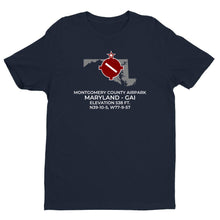Load image into Gallery viewer, MONTGOMERY COUNTY AIRPARK near GAITHERSBURG; MARYLAND (GAI; KGAI) T-Shirt