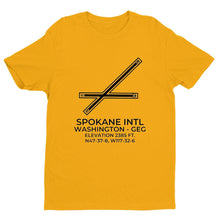 Load image into Gallery viewer, geg spokane wa t shirt, Yellow
