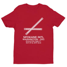 Load image into Gallery viewer, geg spokane wa t shirt, Red