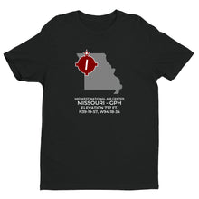 Load image into Gallery viewer, MIDWEST NATIONAL AIR CENTER in MOSBY; MISSOURI (GPH; KGPH) T-Shirt