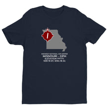 Load image into Gallery viewer, MIDWEST NATIONAL AIR CENTER in MOSBY; MISSOURI (GPH; KGPH) T-Shirt