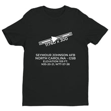 Load image into Gallery viewer, SEYMOUR JOHNSON AFB in GOLDSBORO; NORTH CAROLINA (GSB; KGSB) T-Shirt