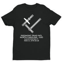 Load image into Gallery viewer, PIEDMONT TRIAD INTL in GREENSBORO; NORTH CAROLINA (GSO; KGSO) T-Shirt