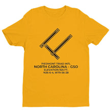 Load image into Gallery viewer, gso greensboro nc t shirt, Yellow