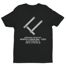 Load image into Gallery viewer, gso greensboro nc t shirt, Black