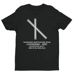 hdc hammond la t shirt, Black