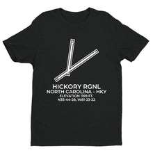 Load image into Gallery viewer, hky hickory nc t shirt, Black