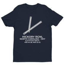 Load image into Gallery viewer, hky hickory nc t shirt, Navy