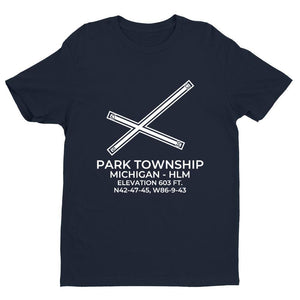 hlm holland mi t shirt, Navy