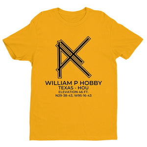 hou houston tx t shirt, Yellow