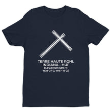 Load image into Gallery viewer, huf terre haute in t shirt, Navy
