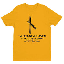 Load image into Gallery viewer, hvn new haven ct t shirt, Yellow