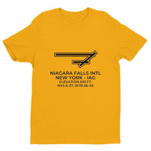 Load image into Gallery viewer, iag niagara falls ny t shirt, Yellow