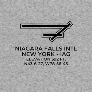 iag niagara falls ny t shirt, Gray