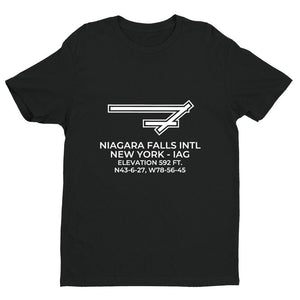 iag niagara falls ny t shirt, Black